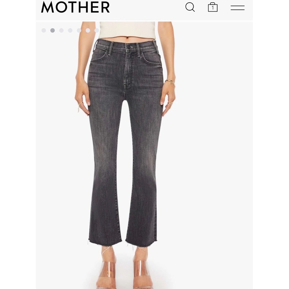 Mother The Insider Crop Step Fray Jeans size 26